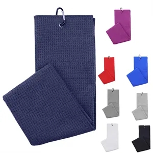 15.75inch x 23.62inch Microfiber Tri-fold Golf Towel