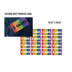 Silicone Heat Transfer Sheets 15.35" x 10.63" - 5 Color Logo