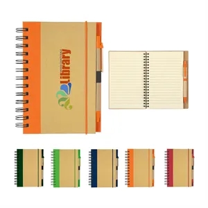 Full color Eco-Inspired Spiral Notebook & Pen