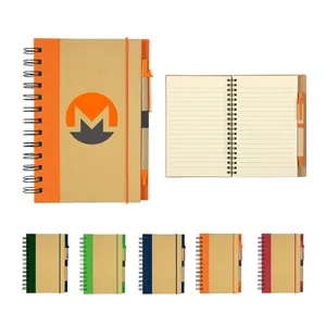 Eco-Inspired Spiral Notebook & Pen