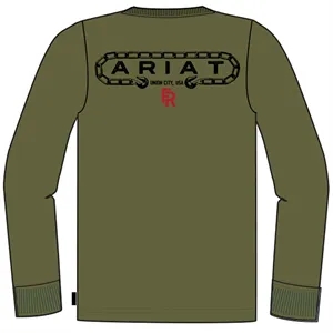 Men's FR Chain Hook Stretch T-Shirt, Long Sleeve