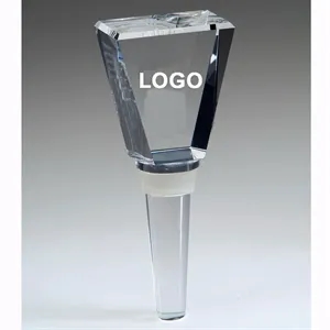 Crystal Trapezoid Shaped Bottle Stopper