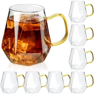 Glass Coffee Cups with Handle