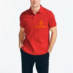 Embroidery Elevated Essentials Cotton Polo Shirt 6.5 oz