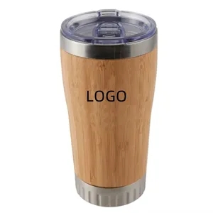 17 oz Bamboo & Stainless Steel Insulated Tumbler