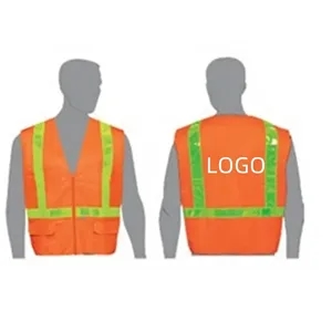 Class 2 Compliant Hi-Viz Lime Solid Fabric Safety Vest