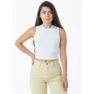 Women's Baby Rib Sleeveless Crew Neck