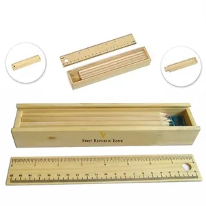 12 Piece Luxury Wooden Pencil Set