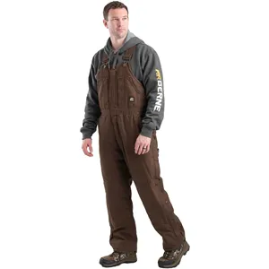 Berne Men's Heartland Insulated Washed Duck Bib Overall