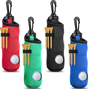 Golf Tee Holder Ball Carry Bag Pouch