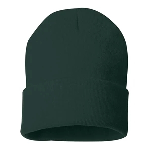 Sportsman 12" Solid Cuffed Beanie