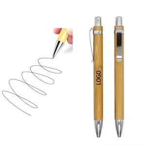 Eco-Friendly Bamboo Press Type Ballpoint Pen