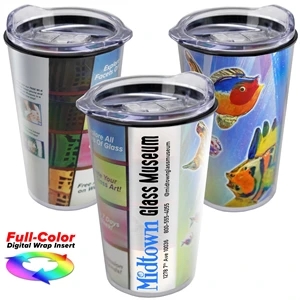 14 oz. Transparent Tumbler with full-color insert
