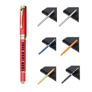 Customizable Black Gel  Metal Rollerball Pen