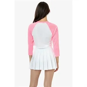 Women's Poly Cotton 3/4 Sleeve Raglan