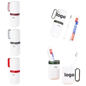 Portable Travel Toothbrush Case & Mug