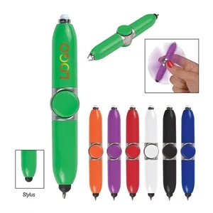 ABS Multifunctional Pressure Relief Led Fidget Spinner Pen