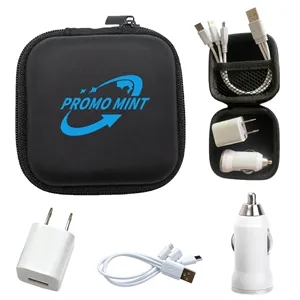 Usb Mobile phone data cable car charger 3 in 1 Set