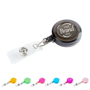 Transparent Color Retractable Badge Reel