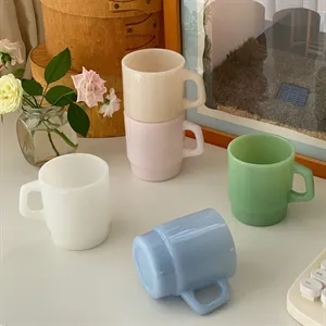 12oz Vintage Jade Glass Coffee Mug