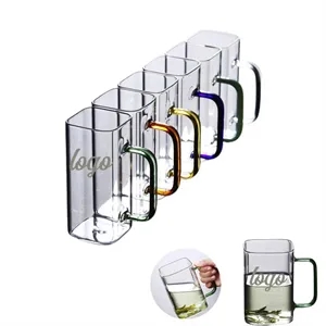 Square Colored Glass Mug