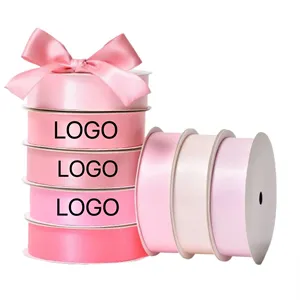 1" Custom Ribbon With Logo 100 yards per roll