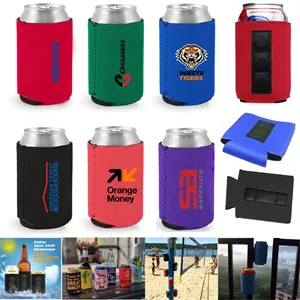12 oz Neoprene Can Cooler  With Magnet For  Beer