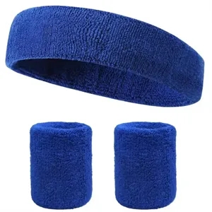 Custom Fitness Headband and Wristband Set