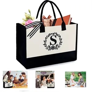 Initial Canvas Bag
