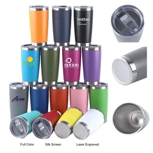 20 oz Stainless Steel Powder Coated Insulated  Wine Tumbler