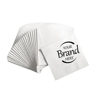 Restaurant Square White Beverage Paper Napkins