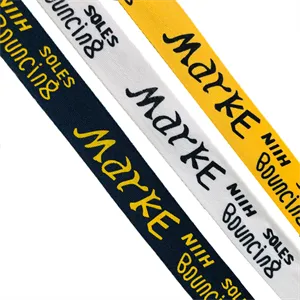 Twill custom imprint logo Satin Ribbon 3/4"x 50 yard roll