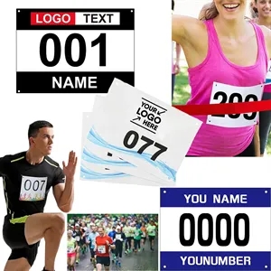 Marathon Running Bib Number for Competition Events