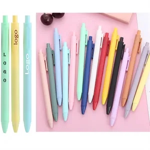 Custom Office stationery Candy Color Plastic Press Pen