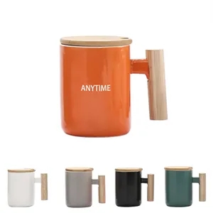 Ceramic Cup With Wooden Handle