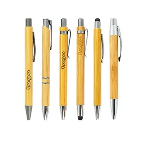 Custom action Bamboo Wheat Writer Ballpoint Neutral Pen