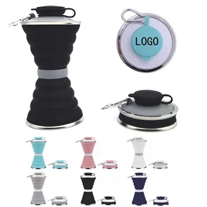 Custom Logo Foldable Silicone Water Bottle