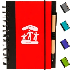 Eco Friendly Spiral Notebook with Pen Journal Diary