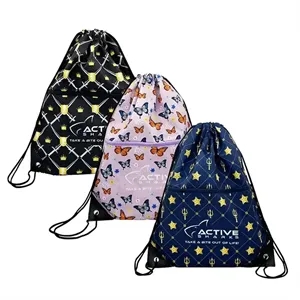 Sublimation Full Color Printing DrawString Backpack Bag