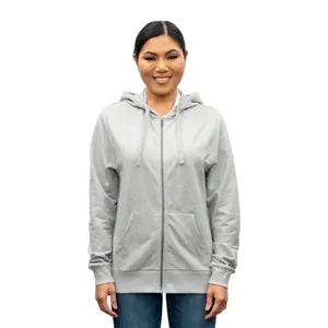 Unisex French Terry Organic Cotton Full-Zip Hoodie