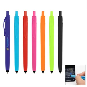 Zinnia Rubberized Pen With Stylus