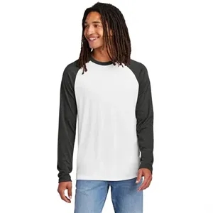 Unisex Tri-Blend Long Sleeve Color Block Raglan