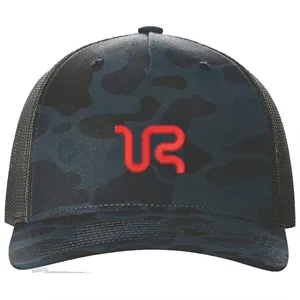 Richardson 112PFP Snapback Trucker Hat w/Leatherette Patches