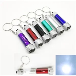 LED Aluminum Flashlight with Keychain