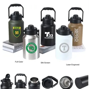 2L Double Wall Vacuum Insulated Bottles with Carry Handle