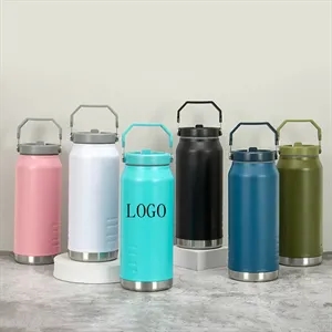 40oz Vacuum Insulated Water Bottle Cup with Lids Straw