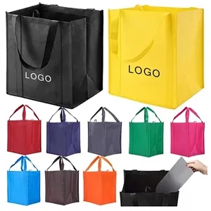 Non-Woven Shopper Tote with Plastic Insert -15x13x10