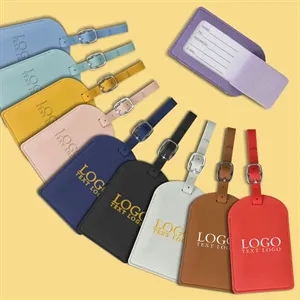 Vegan Leather Luggage Tags With Logo