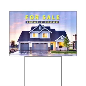 12" x 18" Corrugated Yard Sign - Full Color