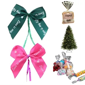 Satin Ribbon Twist Tie Bows